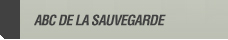 ABC de la sauvegarde